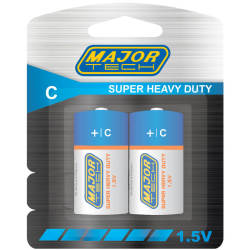 C Super Heavy Duty Batteries R14P - BP2G - Major Tech