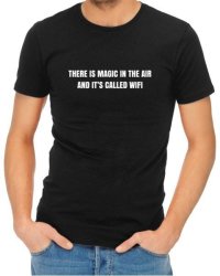 Magic In The Air Mens Black T-Shirt XL