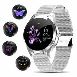 Smart Watch For Women Elegant&high-end Sylish Stainless Steel IP68 Waterproof Smartwatch Fitness Tracker With Heart Rate Sleep Monitoring Calories Activity Tracker Gift For Lady