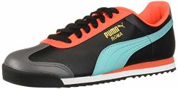 Puma Roma Basic Sneaker Black-blue Turquoise 10.5 M Us