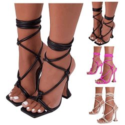 Kanzd Sandals for Women Cute Feather Platforms Wedges Sandals Summer Fashion Casual Open Toe High Heels Sandals