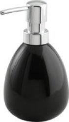 Wenko Polaris Range Ceramic Soap Dispenser Black