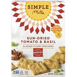 Simple Mills Almond Flour Crackers Sundried Tomato & Basil 4.25 Oz