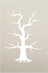 Spooky Hollow Tree Art Stencil - 4 x 6