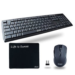 quiet wireless keyboard and mouse combo