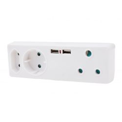 Multi Plug - USB Multi Plug - 5 Way Multiplug Adaptor
