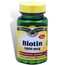 Spring Valley - Biotin 5000 Mcg Super Potency 360 Softgels