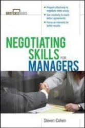 Negotiating Skills for Managers