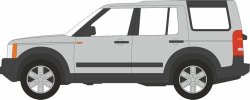 1:76 Zermatt Silver Oxford Diecast Land Rover Discovery