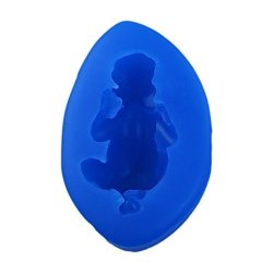 First Impression Molds B235 Baby 4 Silicone Cake Decorating Mold Large Blue