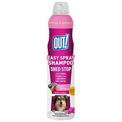 Out Easy Spray Shed Stopper Dog Shampoo 9.2 Oz