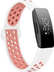 Linxure Fitbit Inspire Silicone Strap Large - White
