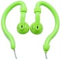 Geeko Innovate Hook-On Ear Dynamic Stereo Earphones in Green