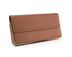 Otis Leather Case For Blackberry KEY2 Keyone K2 - Horizontal Belt-loop Handmade Leather Case Brown KEY2