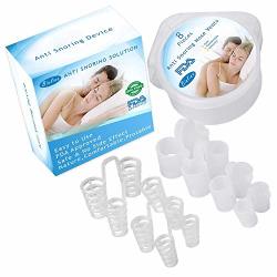 Snore Stopper 8 Pairs - Anti Snoring Devices Comfortable - Effectively Stop Snoring - Nature Snoring Solution - Anti Snore - Perfect Fit Anti