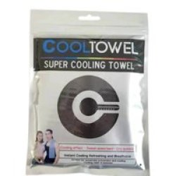 Sports Hiking Or Camping Cooling Towel Grey