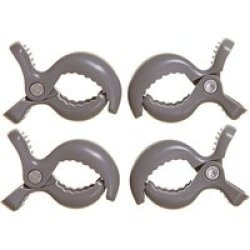 Dreambaby Stroller Clips - 4 Pack Grey