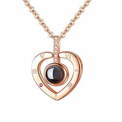 Beyonta Necklace Necklace Projection Pendant 100 Kinds Of Love Language Is The Most Romantic Gift For Lovers Mgj-x