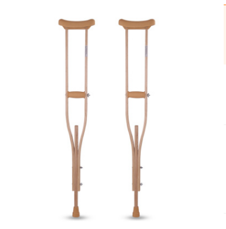 Wooden Underarm Crutches Large 1 Pair