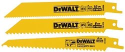 Dewalt DW4853 Woodcutting Reciprocating Saw Blade Set 3-PIECE