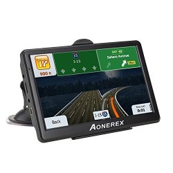 Aonerex Car Gps Navigation SYSTEM-7 Inch Touchscreen HD Voice Prompt System Gps Navigator Vehicle Gps Navigation With USB Cable And Car Charger Lifetime Free