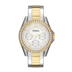 Fossil Riley Multifunction Stainless Steel Women's Watch - Gold & Silver