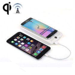 Qi Wireless Charger Transmitter Charging Plate With 6000ma Power Bank Function For Nokia Lumia Lg...
