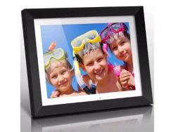 Aluratek ADMPF415F 15" Hi-res Digital Photo Frame With 2 Gb Built-in Memory And Remote 1024 X 768 Resolution White Matting Photo music video Supp