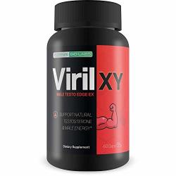 Viril X Y - Male Testo Edge Ex - Support Natural Testosterone & Male Energy - Help Increase Lean Muscle Mass - Help Prevent