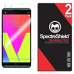 Spectre Shield 2 Pack Screen Protector For LG V20 Accessory LG V20 Case Friendly Full Coverage Clear Film