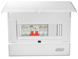 Distribution Board Surface Mounted Populated Major Tech 8 Way