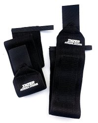 Inzer Wrist Wraps - True Black 36" Pair Powerlifting Weightlifting Wraps
