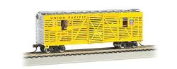 Bachmann 40' Animated Stock Car - Union Pacific With Horses - Ho Scale