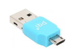 Connect 203 Blue Flash Drive Type Micro-reader For Micro-sdhc sdxc
