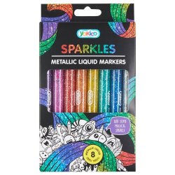 Metallic Liquid Markers 8 Pack