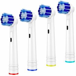 4 Pack Replacement Toothbrush Heads Compatible With Oral B Braun Precision Clean Electric Toothbrush Heads Refill For Oral-b Most Models
