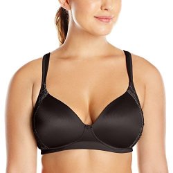 Bali Designs Women's One Smooth U Lace Wire Free Black private Jet Combo 42D