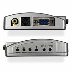 Vga To Rca Adapter Composite Av S Video To Vga Converter PC To Tv Video Switch Box For Hdtv Monitors Laptop Desktop PC
