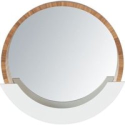 Wall Mirror Finja With Shelf - Bamboo