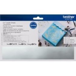 Brother Scanncut Foil Transfer Sheets - Silver 100 X 200MM 4 Sheets - Use With Foil Transfer Starter Kit