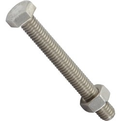 Carraige Bolt And Nut Stainless Steel 5.0X40MM 10PC
