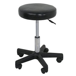 Adjustable Hydraulic Rolling Swivel Salon Stool Chair Tattoo Massage Facial Spa Stool Chair Black Black