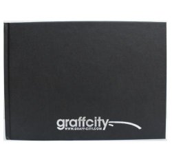 Graff-city Graffiti Sketchbook Black Book - A5 Landscape - From Ltd