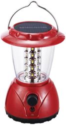 Eurolux Rechargeable Solar LED Lantern 120MM Red