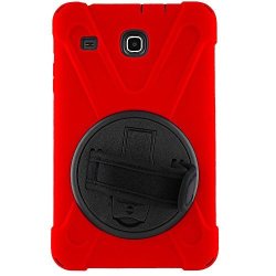 Shockproof Hybrid PC Hard Case Cover For Samsung Galaxy Tab E 8 8.0 T377 SM-T377 Red