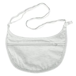 Travelon Women's Ladies Undergarment Crossbody Pouch Travel Cross-body Bag Gray One Size