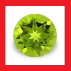 Peridot - Parrot Green Round Facet - 0.23CTS