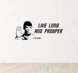 Juseny Quotes Stickers Star Trek Spock Leonard Nimoy Live Long And Prosper Quote Living Room