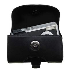 Belt Mounted Leather Case Custom Designed For The Nintendo Ds Lite Dslite - Black Color With Removable Clip By Gomadic