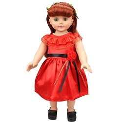 Wenjuan Clothes Outdoor Casual Outfit Wear Dresses Clothes Fits For 18 Inches Dolls Lovely Princess Dress Up Costume For Our Generation American Girl Doll